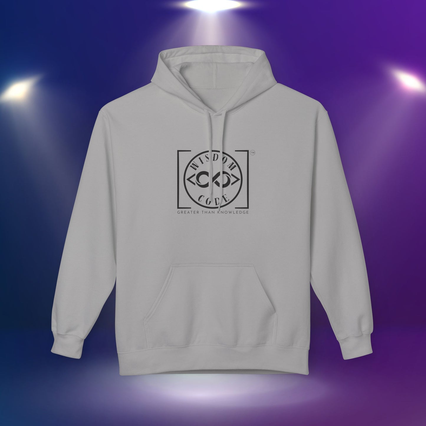 Wisdom Code Fleece Hoodie, Cozy Unisex Sweatshirt, Inspirational Apparel, Perfect Gift for Friends, Everyday Wear, Motivational Hoodie