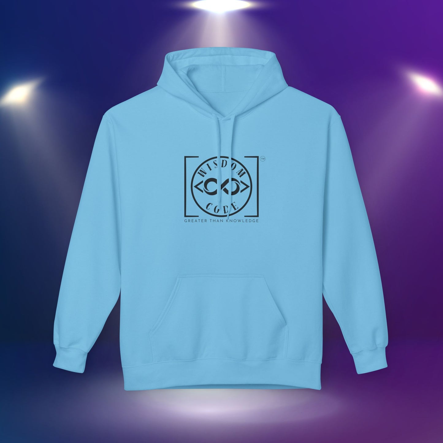 Wisdom Code Fleece Hoodie, Cozy Unisex Sweatshirt, Inspirational Apparel, Perfect Gift for Friends, Everyday Wear, Motivational Hoodie