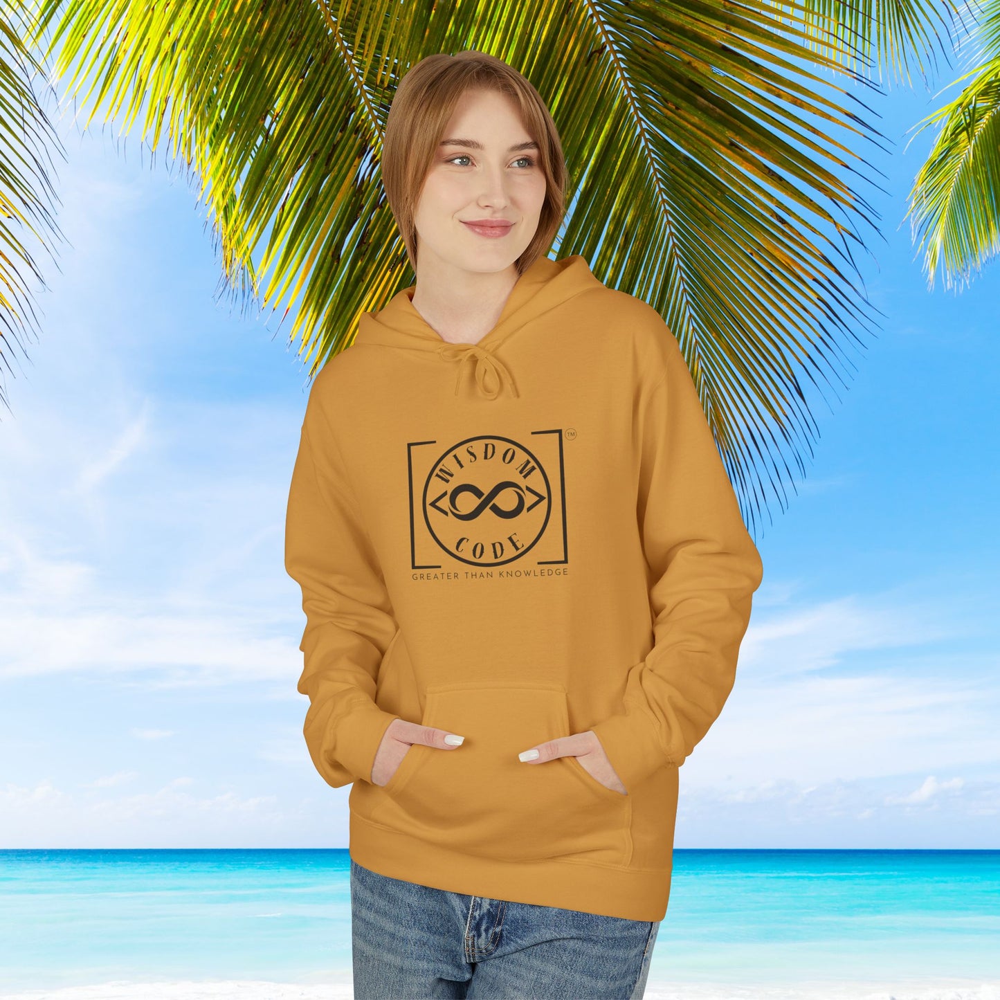 Wisdom Code Fleece Hoodie, Cozy Unisex Sweatshirt, Inspirational Apparel, Perfect Gift for Friends, Everyday Wear, Motivational Hoodie