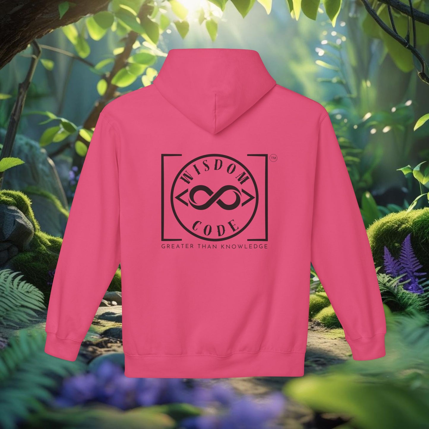 Wisdom Code Fleece Hoodie, Cozy Unisex Sweatshirt, Inspirational Apparel, Perfect Gift for Friends, Everyday Wear, Motivational Hoodie