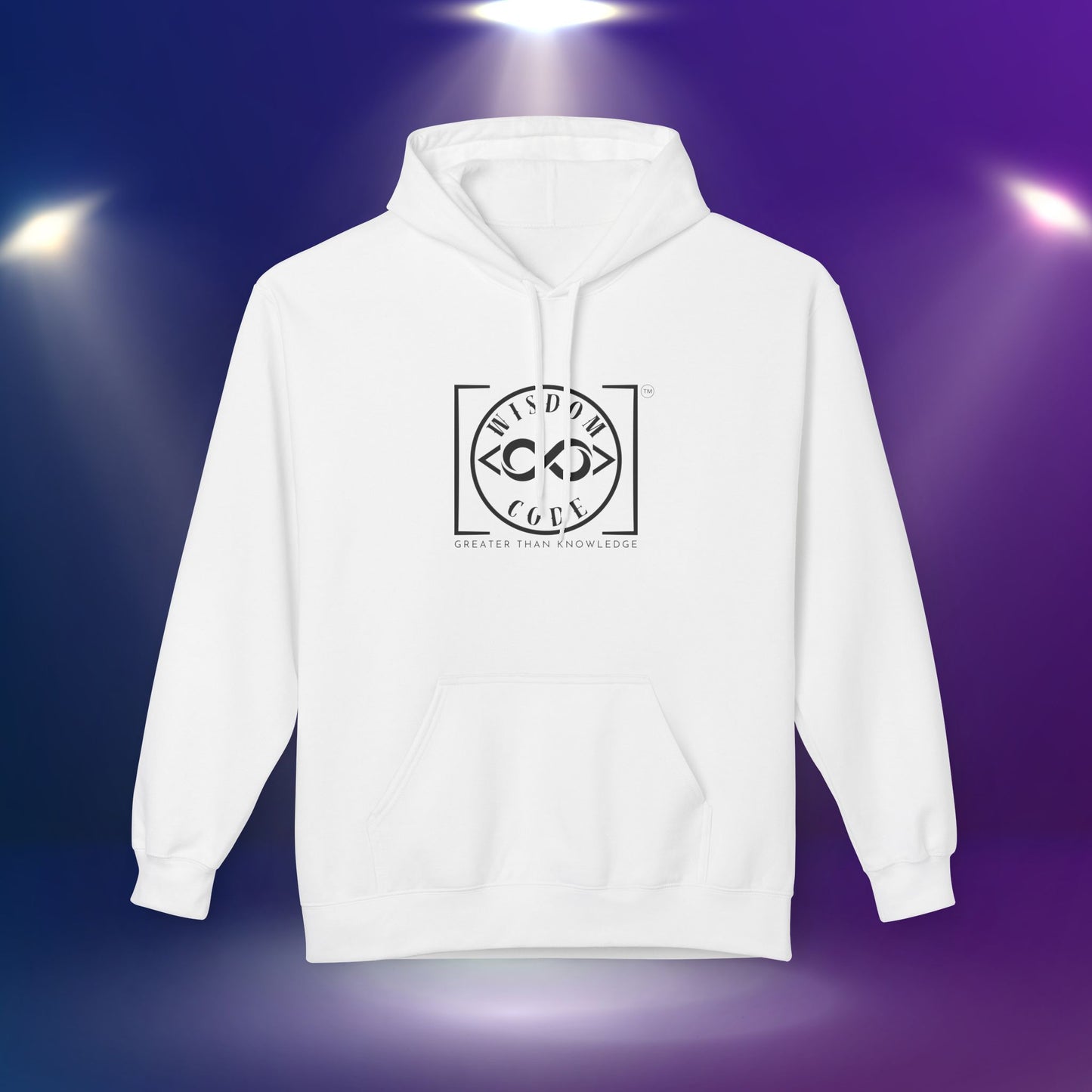 Wisdom Code Fleece Hoodie, Cozy Unisex Sweatshirt, Inspirational Apparel, Perfect Gift for Friends, Everyday Wear, Motivational Hoodie