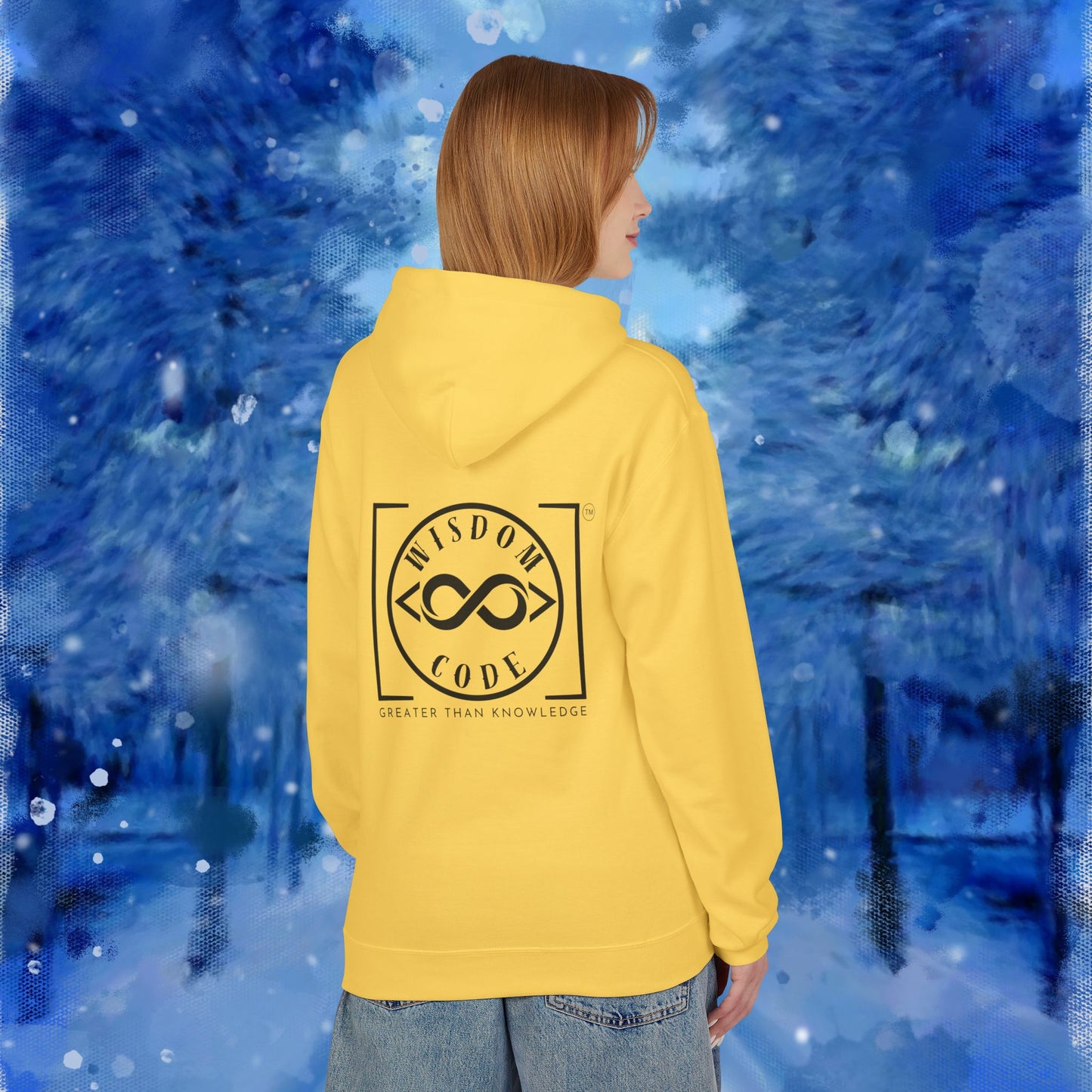 Wisdom Code Fleece Hoodie, Cozy Unisex Sweatshirt, Inspirational Apparel, Perfect Gift for Friends, Everyday Wear, Motivational Hoodie