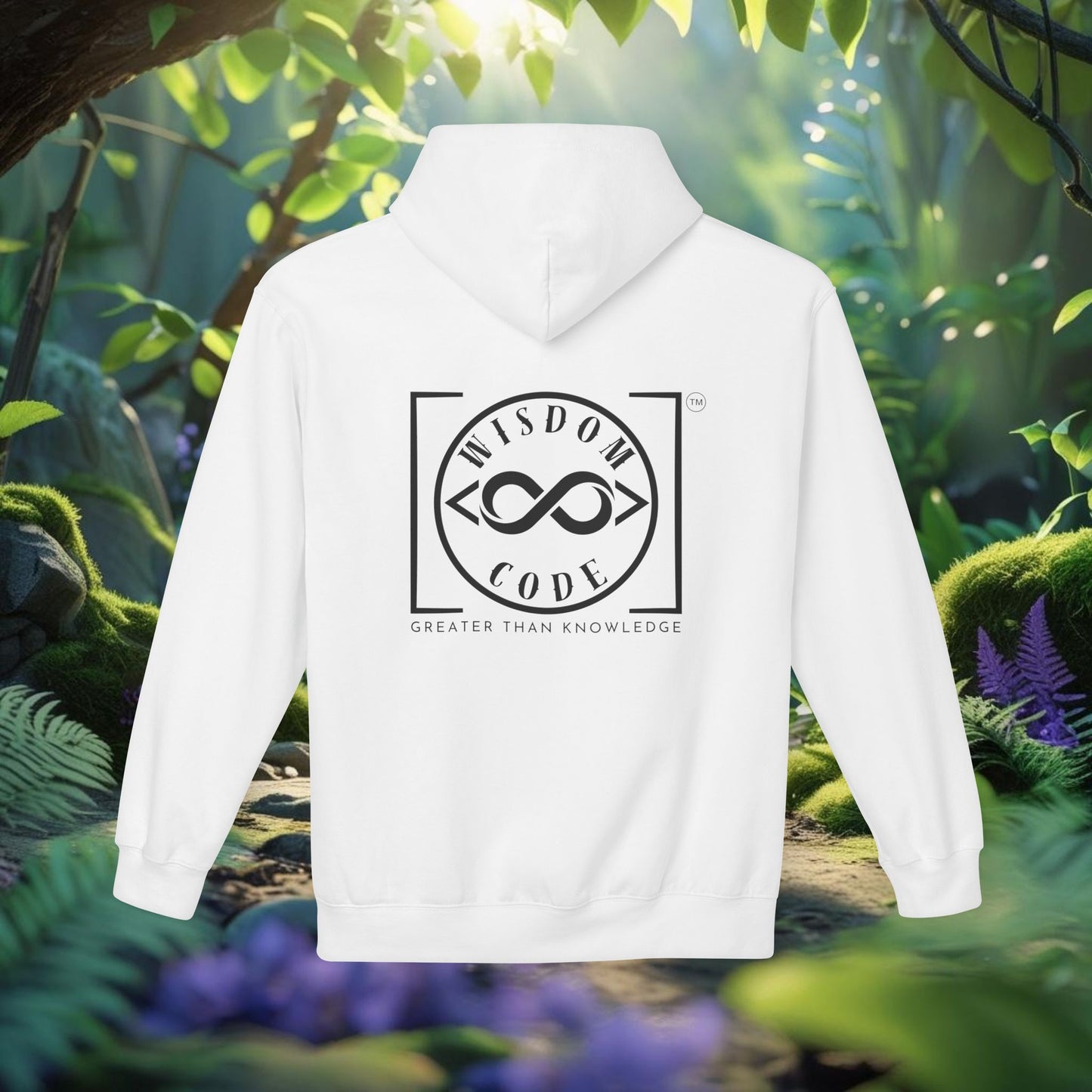 Wisdom Code Fleece Hoodie, Cozy Unisex Sweatshirt, Inspirational Apparel, Perfect Gift for Friends, Everyday Wear, Motivational Hoodie