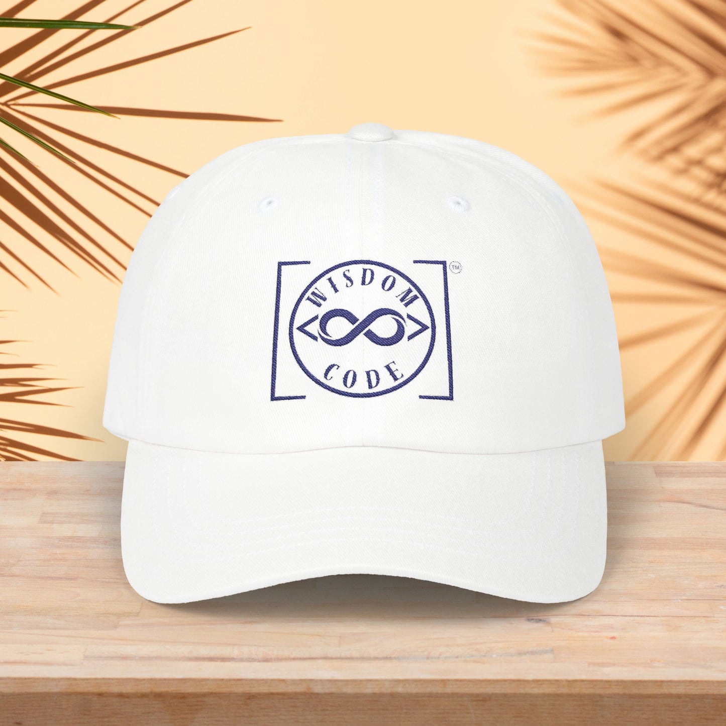 Wisdom Code Dad Cap- Blue Logo