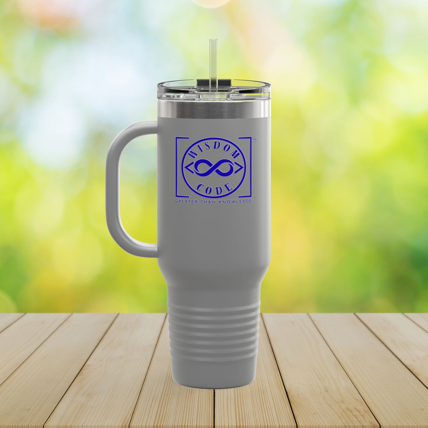 40oz Insulated Travel Mug - Trending Brand for Coffee Lovers, On-the-Go, Gifts for Him/Her, Camping, Office Use - WISDOM CODE