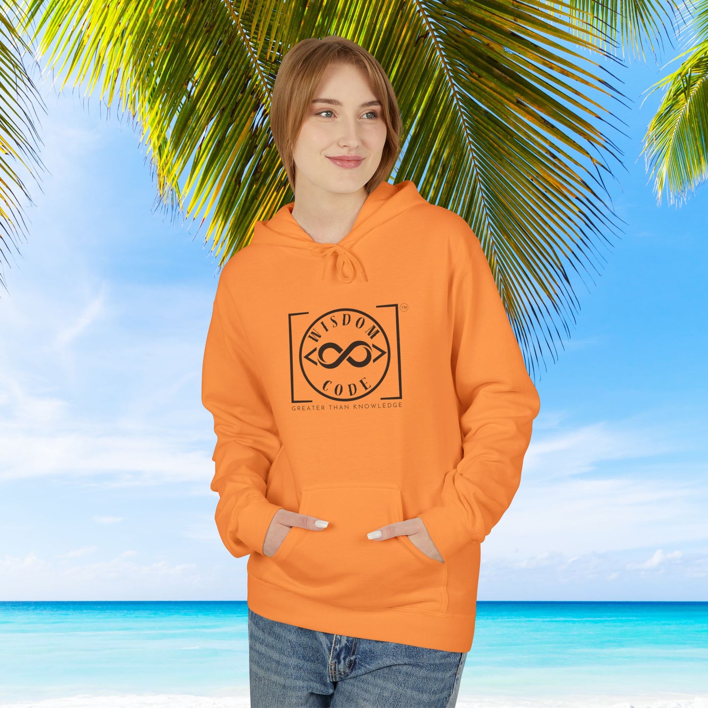 Wisdom Code Fleece Hoodie, Cozy Unisex Sweatshirt, Inspirational Apparel, Perfect Gift for Friends, Everyday Wear, Motivational Hoodie