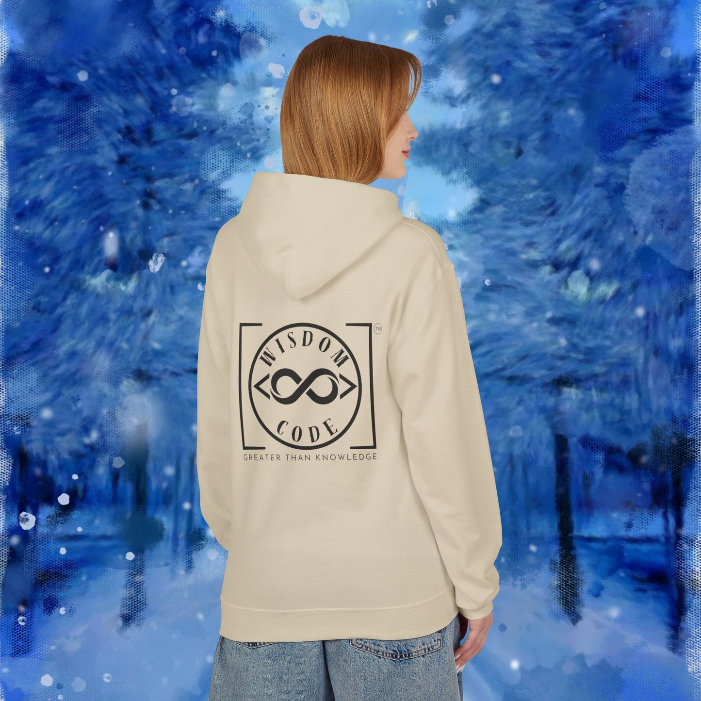 Wisdom Code Fleece Hoodie, Cozy Unisex Sweatshirt, Inspirational Apparel, Perfect Gift for Friends, Everyday Wear, Motivational Hoodie