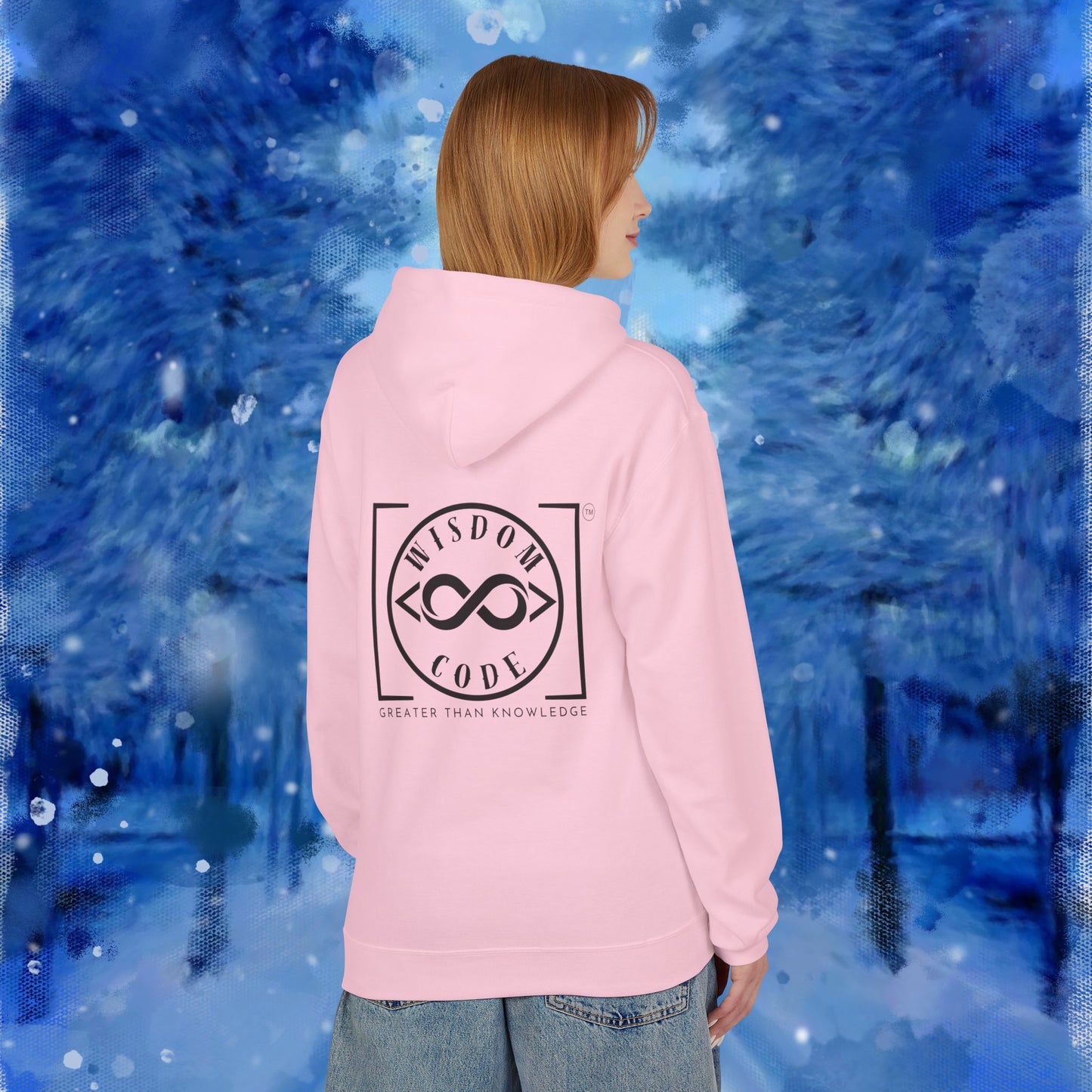 Wisdom Code Fleece Hoodie, Cozy Unisex Sweatshirt, Inspirational Apparel, Perfect Gift for Friends, Everyday Wear, Motivational Hoodie