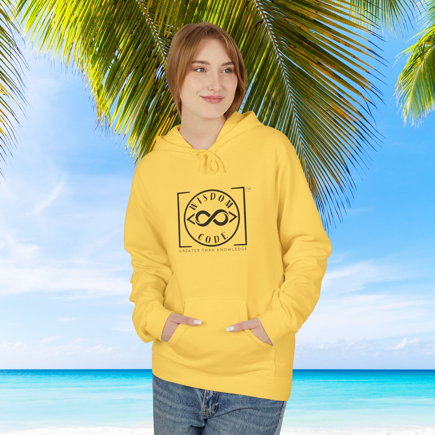 Wisdom Code Fleece Hoodie, Cozy Unisex Sweatshirt, Inspirational Apparel, Perfect Gift for Friends, Everyday Wear, Motivational Hoodie