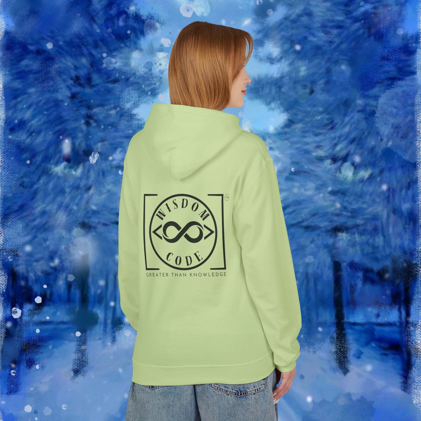 Wisdom Code Fleece Hoodie, Cozy Unisex Sweatshirt, Inspirational Apparel, Perfect Gift for Friends, Everyday Wear, Motivational Hoodie