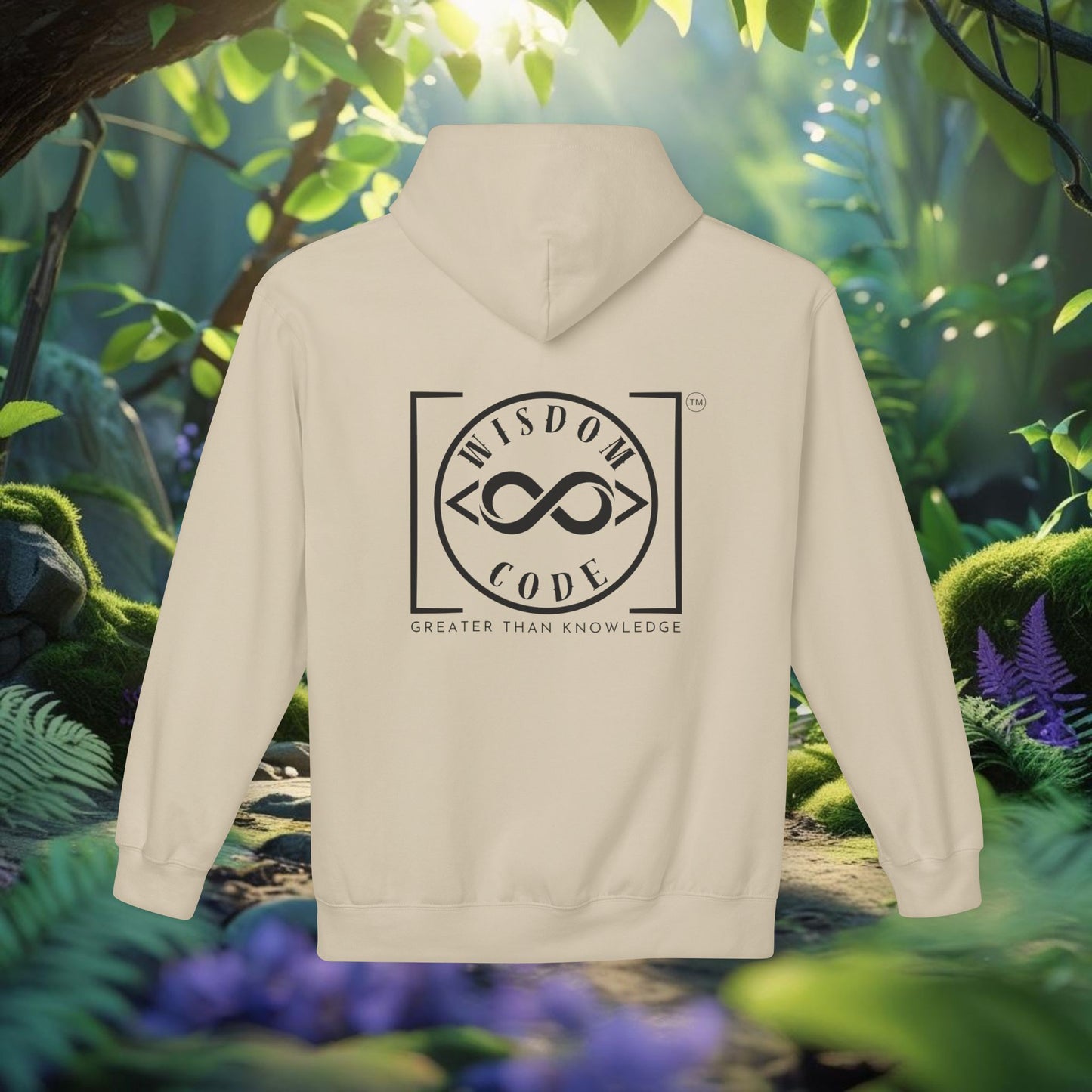 Wisdom Code Fleece Hoodie, Cozy Unisex Sweatshirt, Inspirational Apparel, Perfect Gift for Friends, Everyday Wear, Motivational Hoodie