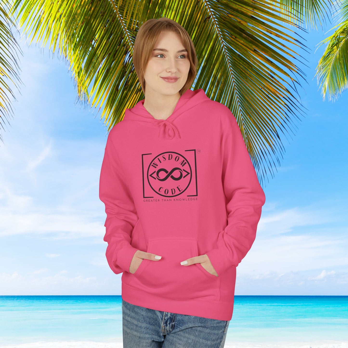 Wisdom Code Fleece Hoodie, Cozy Unisex Sweatshirt, Inspirational Apparel, Perfect Gift for Friends, Everyday Wear, Motivational Hoodie