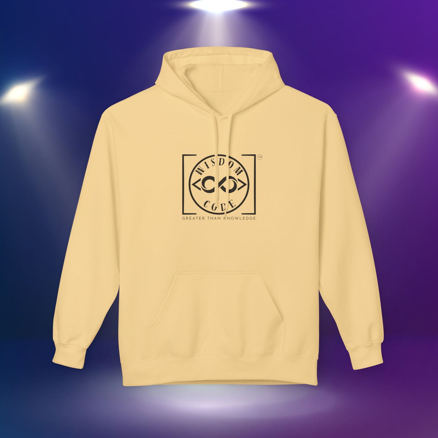 Wisdom Code Fleece Hoodie, Cozy Unisex Sweatshirt, Inspirational Apparel, Perfect Gift for Friends, Everyday Wear, Motivational Hoodie