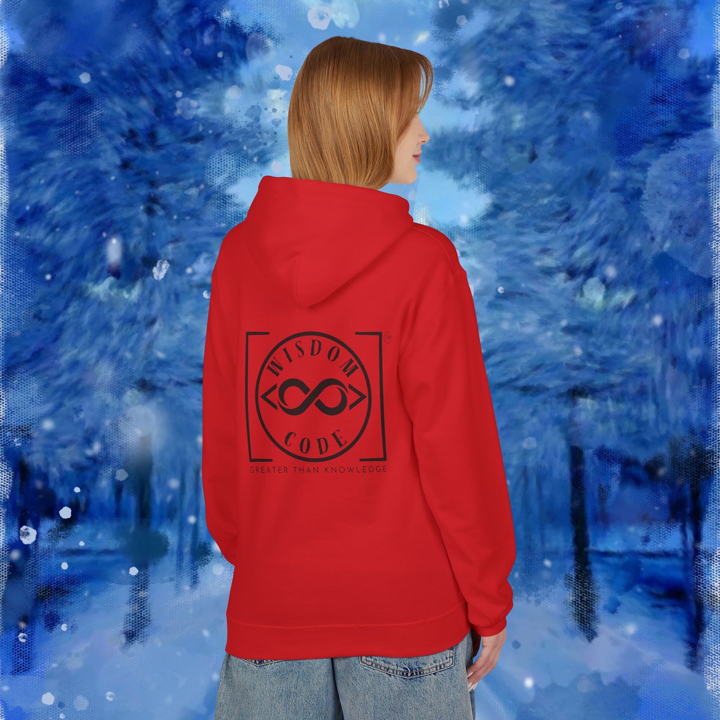 Wisdom Code Fleece Hoodie, Cozy Unisex Sweatshirt, Inspirational Apparel, Perfect Gift for Friends, Everyday Wear, Motivational Hoodie
