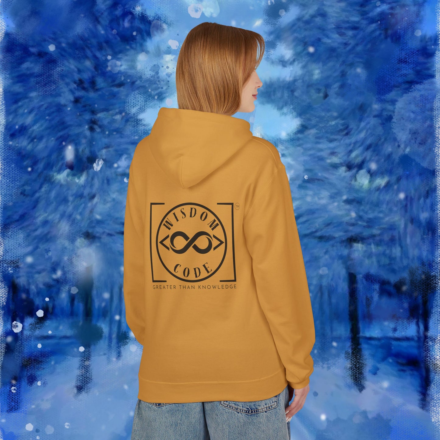 Wisdom Code Fleece Hoodie, Cozy Unisex Sweatshirt, Inspirational Apparel, Perfect Gift for Friends, Everyday Wear, Motivational Hoodie