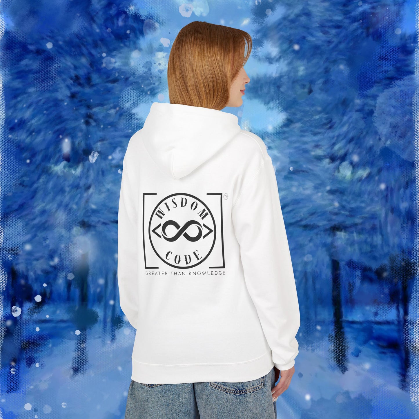 Wisdom Code Fleece Hoodie, Cozy Unisex Sweatshirt, Inspirational Apparel, Perfect Gift for Friends, Everyday Wear, Motivational Hoodie