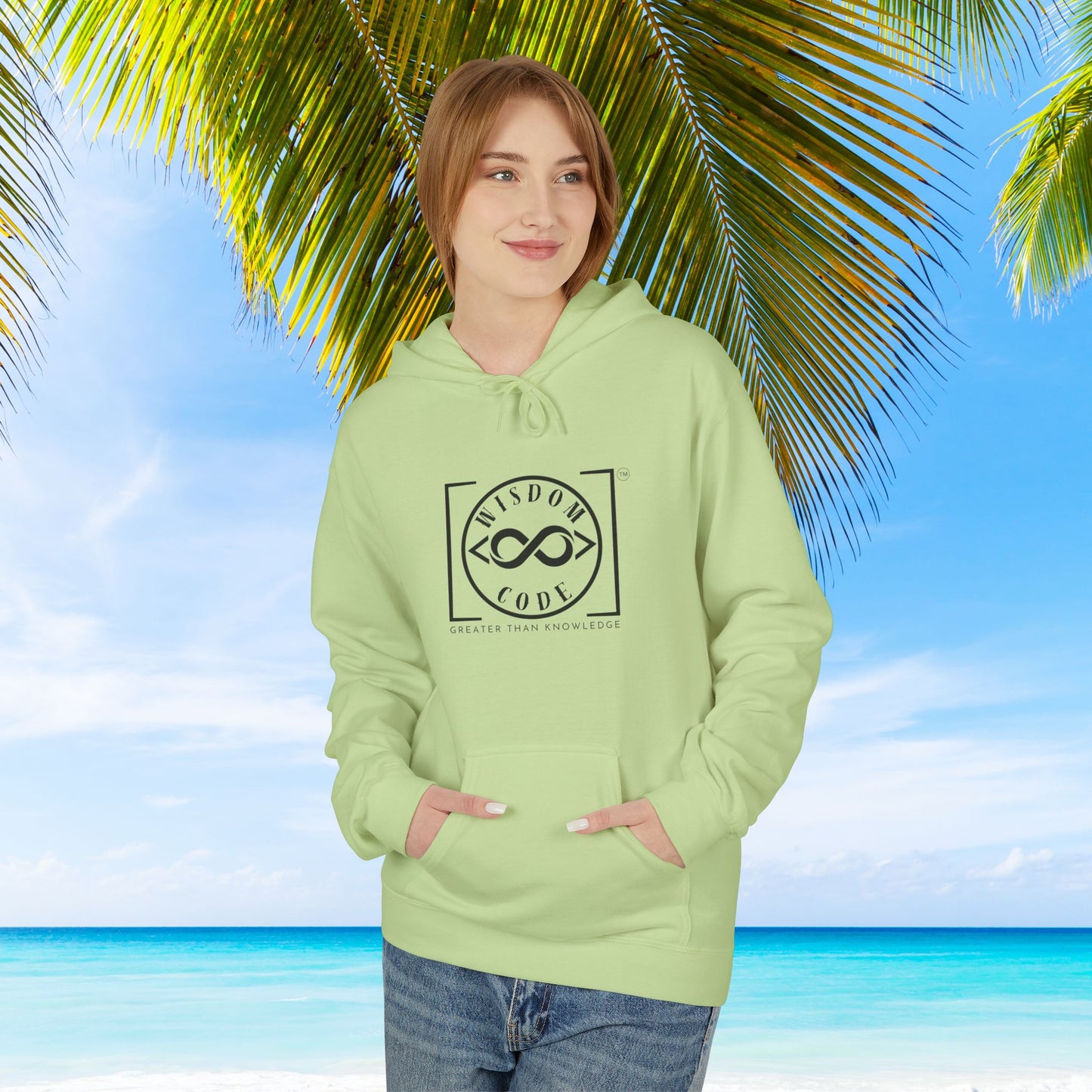 Wisdom Code Fleece Hoodie, Cozy Unisex Sweatshirt, Inspirational Apparel, Perfect Gift for Friends, Everyday Wear, Motivational Hoodie