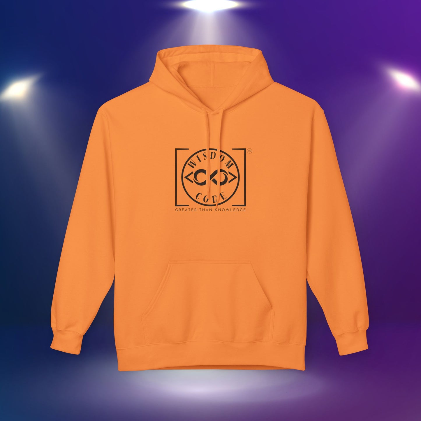 Wisdom Code Fleece Hoodie, Cozy Unisex Sweatshirt, Inspirational Apparel, Perfect Gift for Friends, Everyday Wear, Motivational Hoodie