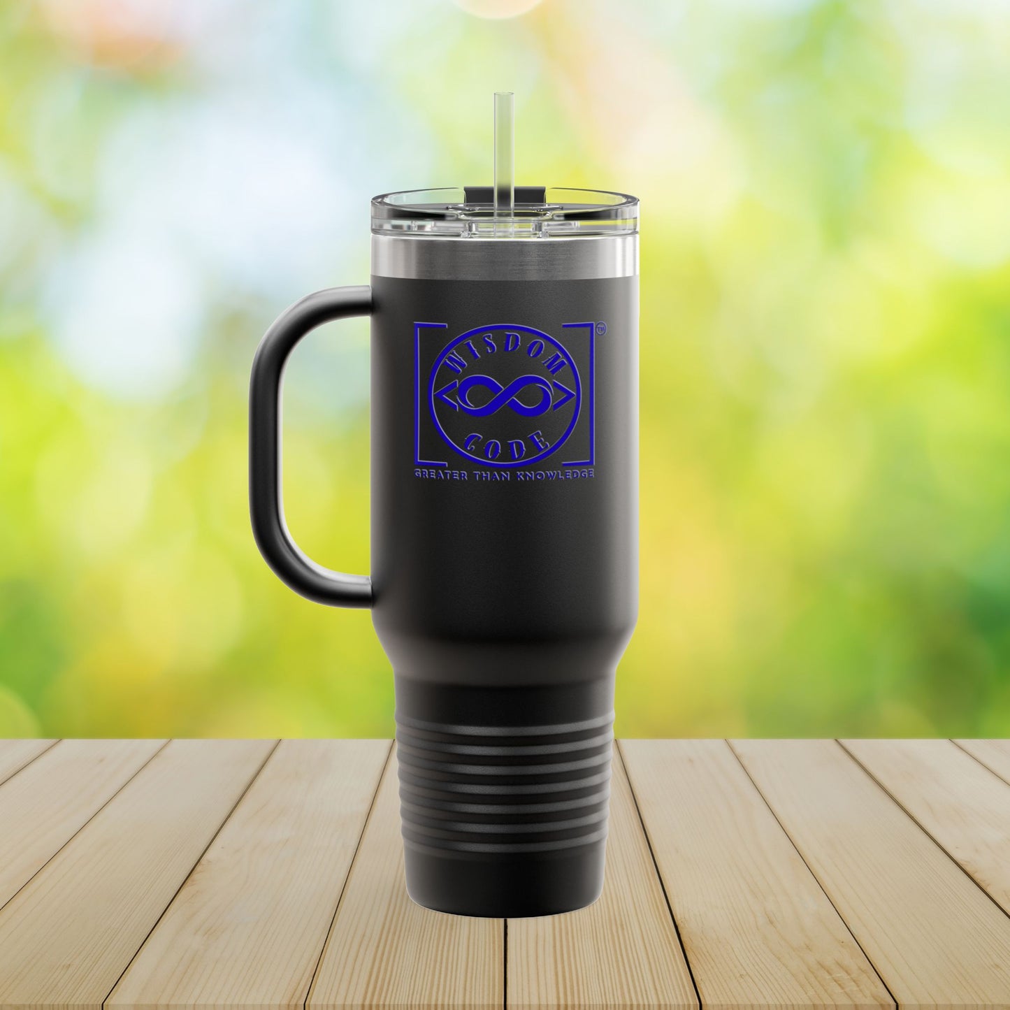 40oz Insulated Travel Mug - Trending Brand for Coffee Lovers, On-the-Go, Gifts for Him/Her, Camping, Office Use - WISDOM CODE