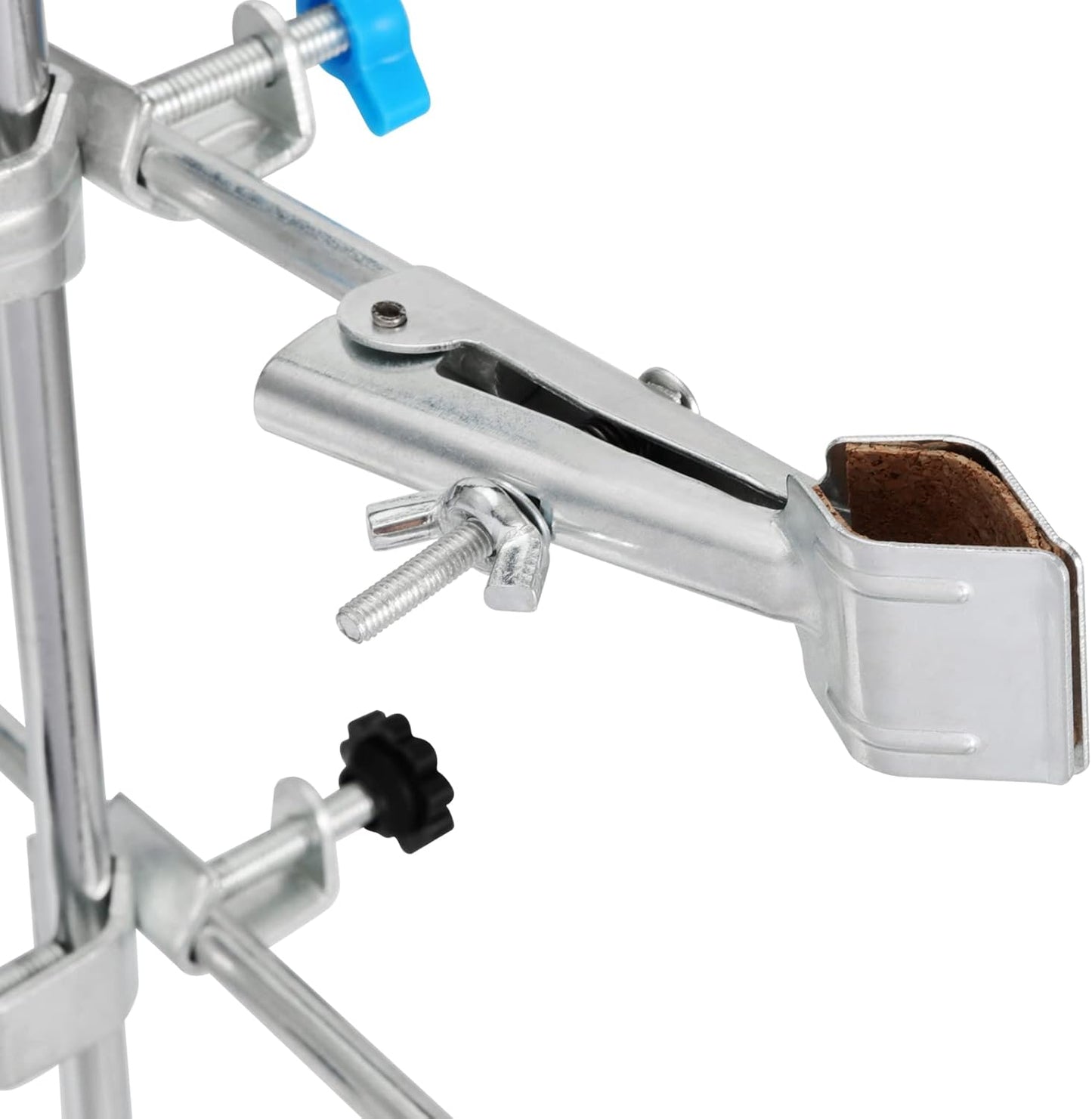 Premium 2 PCS 16 Inch Lab Stand Set with Clamps and Retort Rings - Essential Laboratory Support for Scientific Glassware and Labware