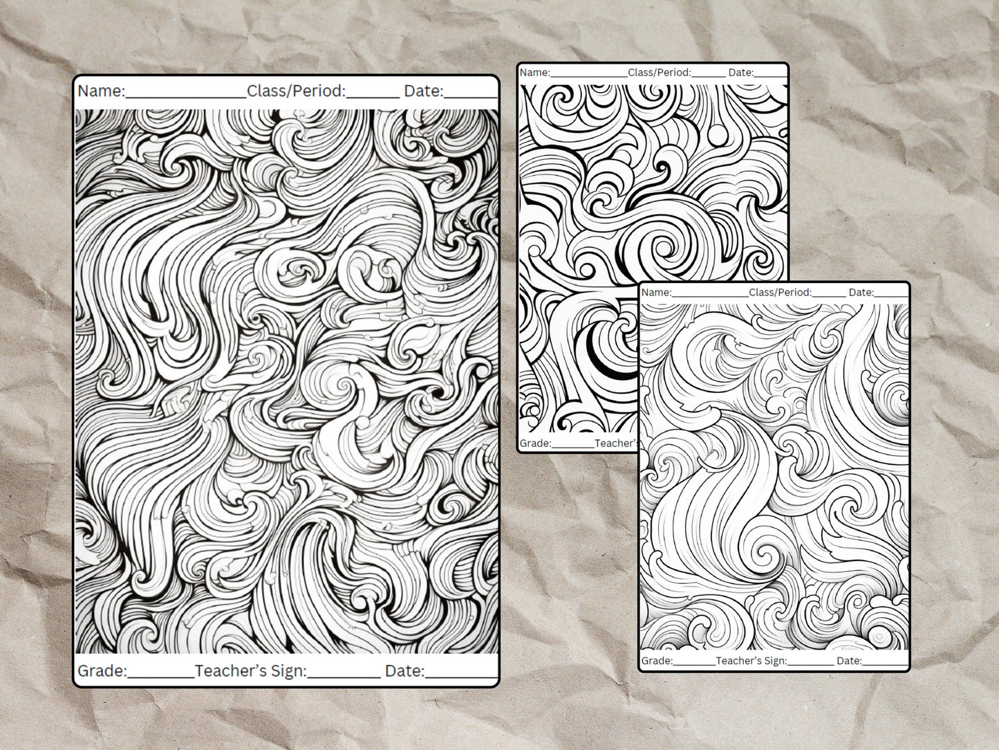 Anxiety Relief Coloring Worksheets for Teachers & Students - 35 Page Digital Set