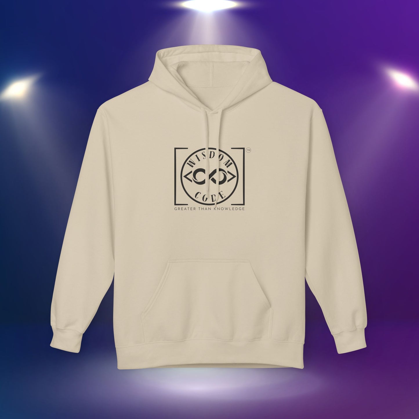 Wisdom Code Fleece Hoodie, Cozy Unisex Sweatshirt, Inspirational Apparel, Perfect Gift for Friends, Everyday Wear, Motivational Hoodie