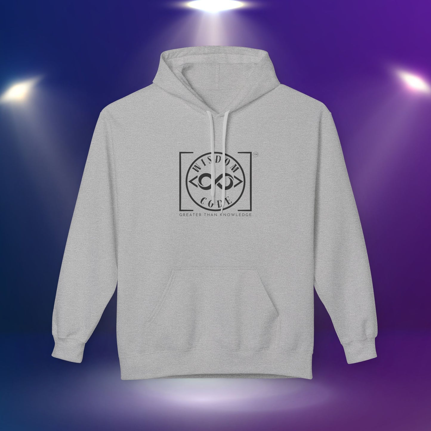 Wisdom Code Fleece Hoodie, Cozy Unisex Sweatshirt, Inspirational Apparel, Perfect Gift for Friends, Everyday Wear, Motivational Hoodie