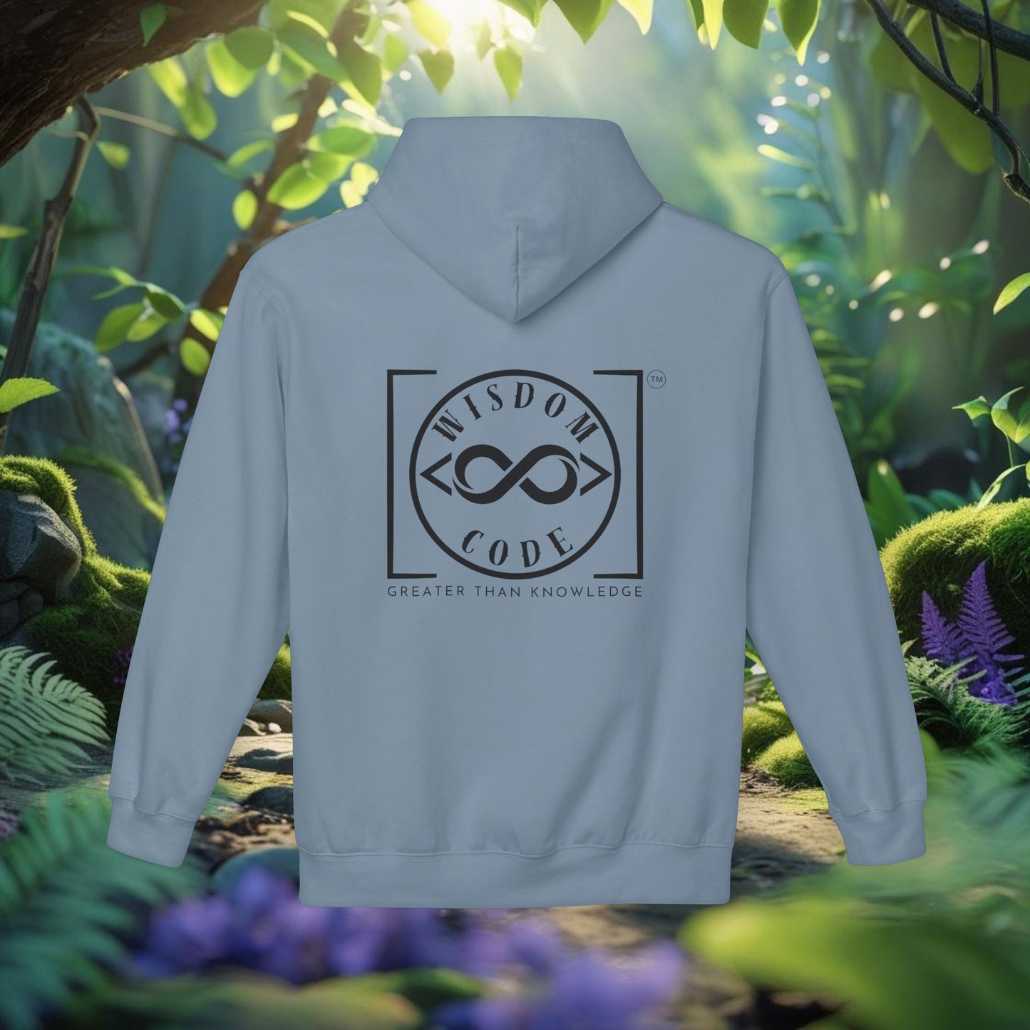 Wisdom Code Fleece Hoodie, Cozy Unisex Sweatshirt, Inspirational Apparel, Perfect Gift for Friends, Everyday Wear, Motivational Hoodie