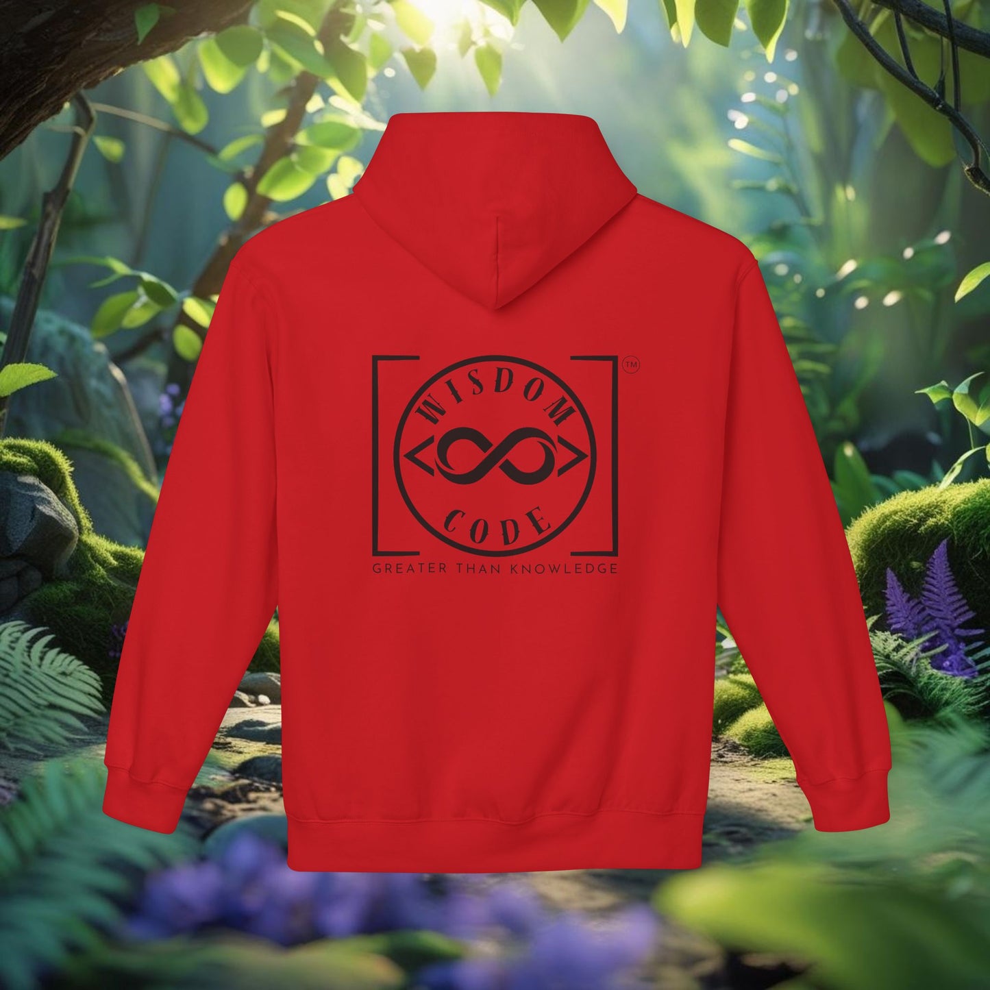 Wisdom Code Fleece Hoodie, Cozy Unisex Sweatshirt, Inspirational Apparel, Perfect Gift for Friends, Everyday Wear, Motivational Hoodie