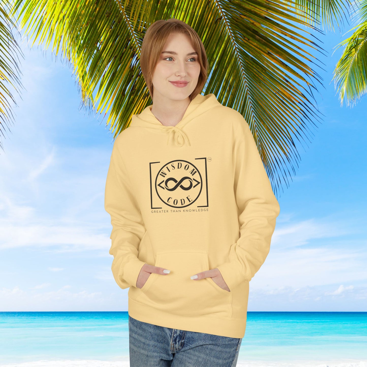 Wisdom Code Fleece Hoodie, Cozy Unisex Sweatshirt, Inspirational Apparel, Perfect Gift for Friends, Everyday Wear, Motivational Hoodie