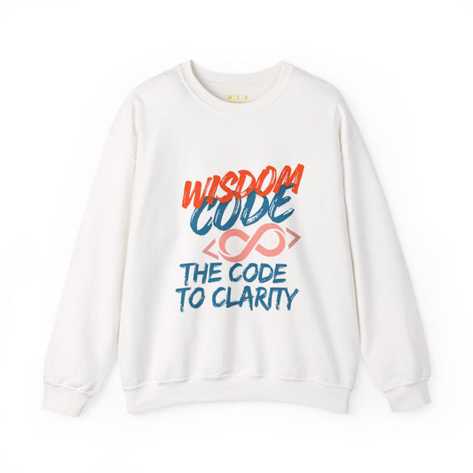 Crewneck Sweatshirt - Wisdom Code: Greater Than Knowledge Graphic