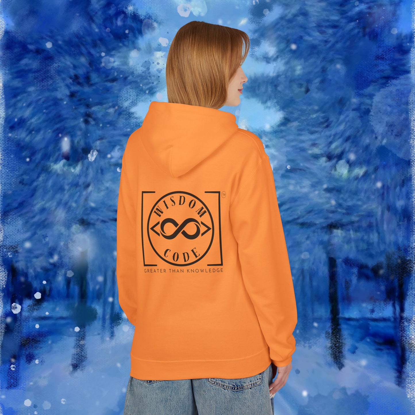 Wisdom Code Fleece Hoodie, Cozy Unisex Sweatshirt, Inspirational Apparel, Perfect Gift for Friends, Everyday Wear, Motivational Hoodie