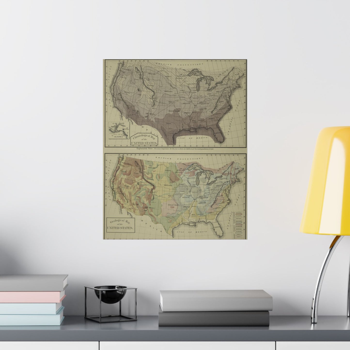 Vertical Posters Museum Grade Social Studies Poster Maps Poster- High School Posters Maps Of the USA