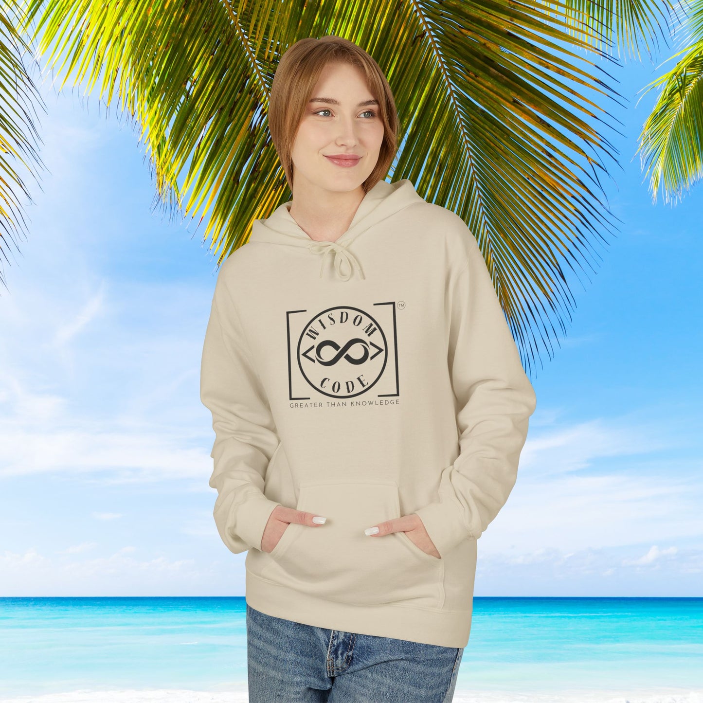 Wisdom Code Fleece Hoodie, Cozy Unisex Sweatshirt, Inspirational Apparel, Perfect Gift for Friends, Everyday Wear, Motivational Hoodie