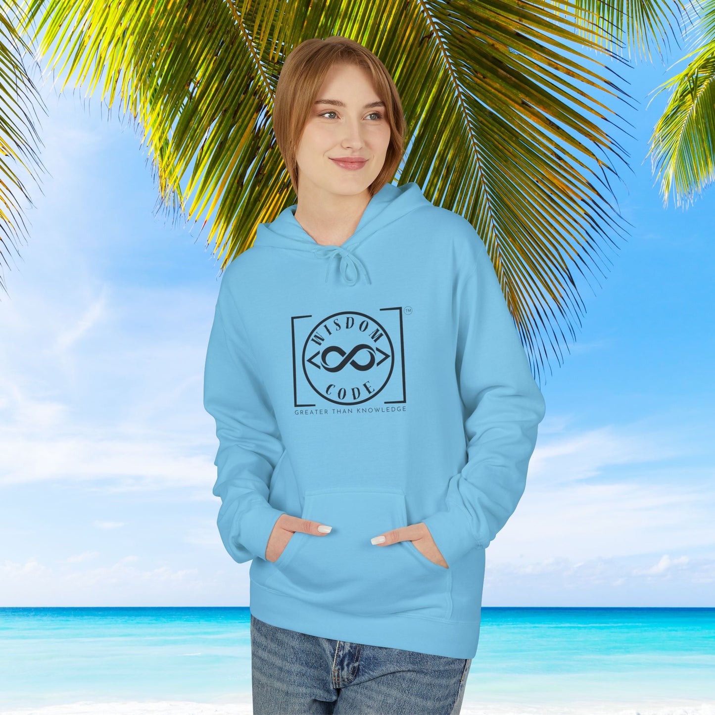 Wisdom Code Fleece Hoodie, Cozy Unisex Sweatshirt, Inspirational Apparel, Perfect Gift for Friends, Everyday Wear, Motivational Hoodie