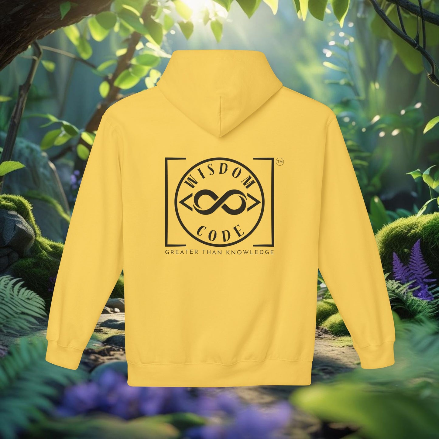 Wisdom Code Fleece Hoodie, Cozy Unisex Sweatshirt, Inspirational Apparel, Perfect Gift for Friends, Everyday Wear, Motivational Hoodie