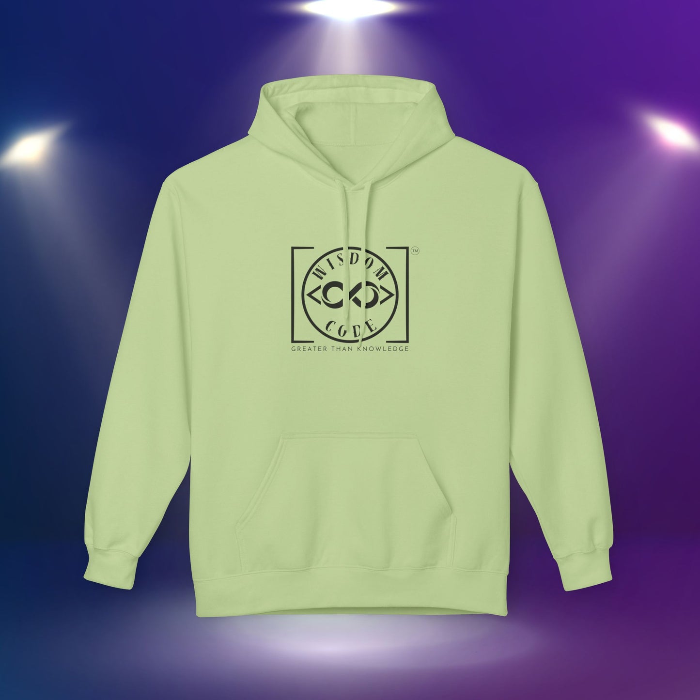 Wisdom Code Fleece Hoodie, Cozy Unisex Sweatshirt, Inspirational Apparel, Perfect Gift for Friends, Everyday Wear, Motivational Hoodie