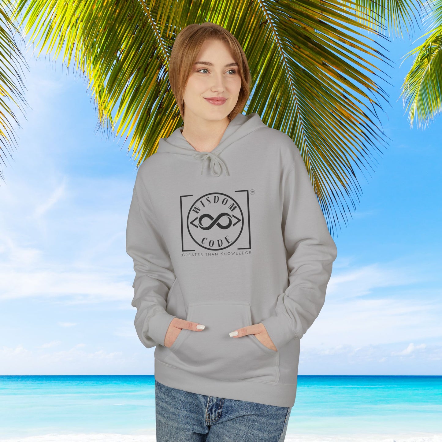 Wisdom Code Fleece Hoodie, Cozy Unisex Sweatshirt, Inspirational Apparel, Perfect Gift for Friends, Everyday Wear, Motivational Hoodie