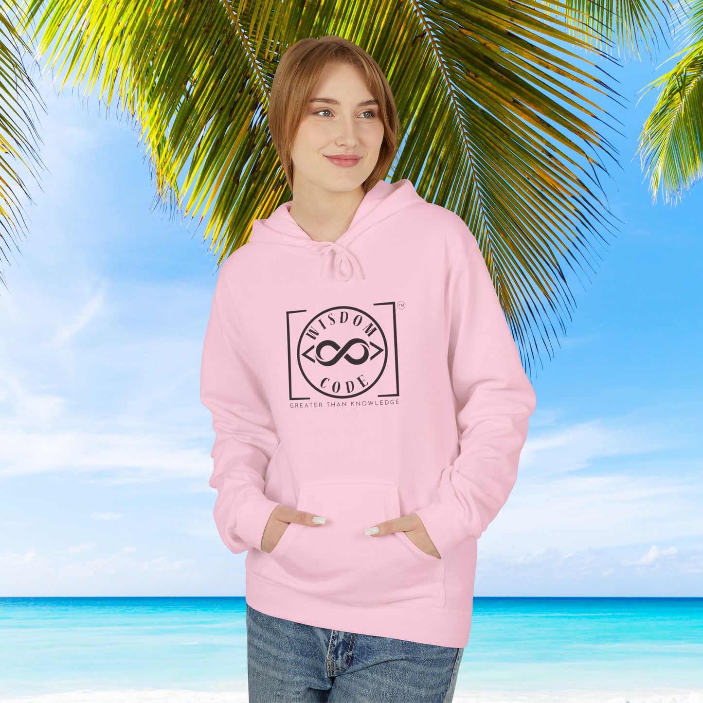 Wisdom Code Fleece Hoodie, Cozy Unisex Sweatshirt, Inspirational Apparel, Perfect Gift for Friends, Everyday Wear, Motivational Hoodie