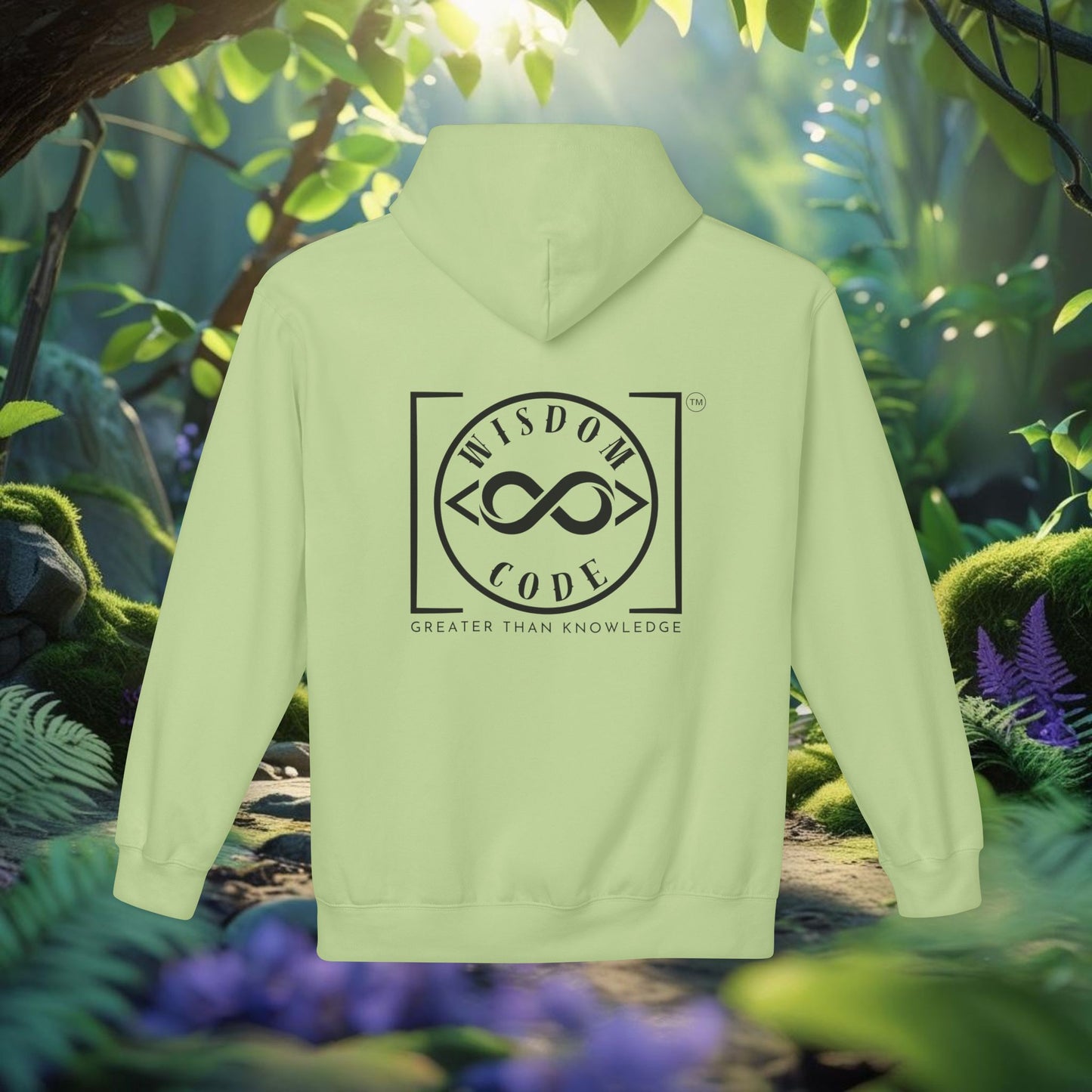 Wisdom Code Fleece Hoodie, Cozy Unisex Sweatshirt, Inspirational Apparel, Perfect Gift for Friends, Everyday Wear, Motivational Hoodie