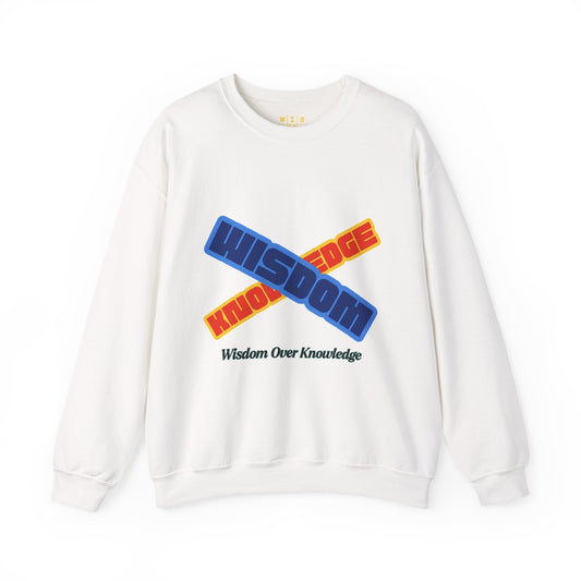Crewneck Sweatshirt - Wisdom Over Knowledge Graphic