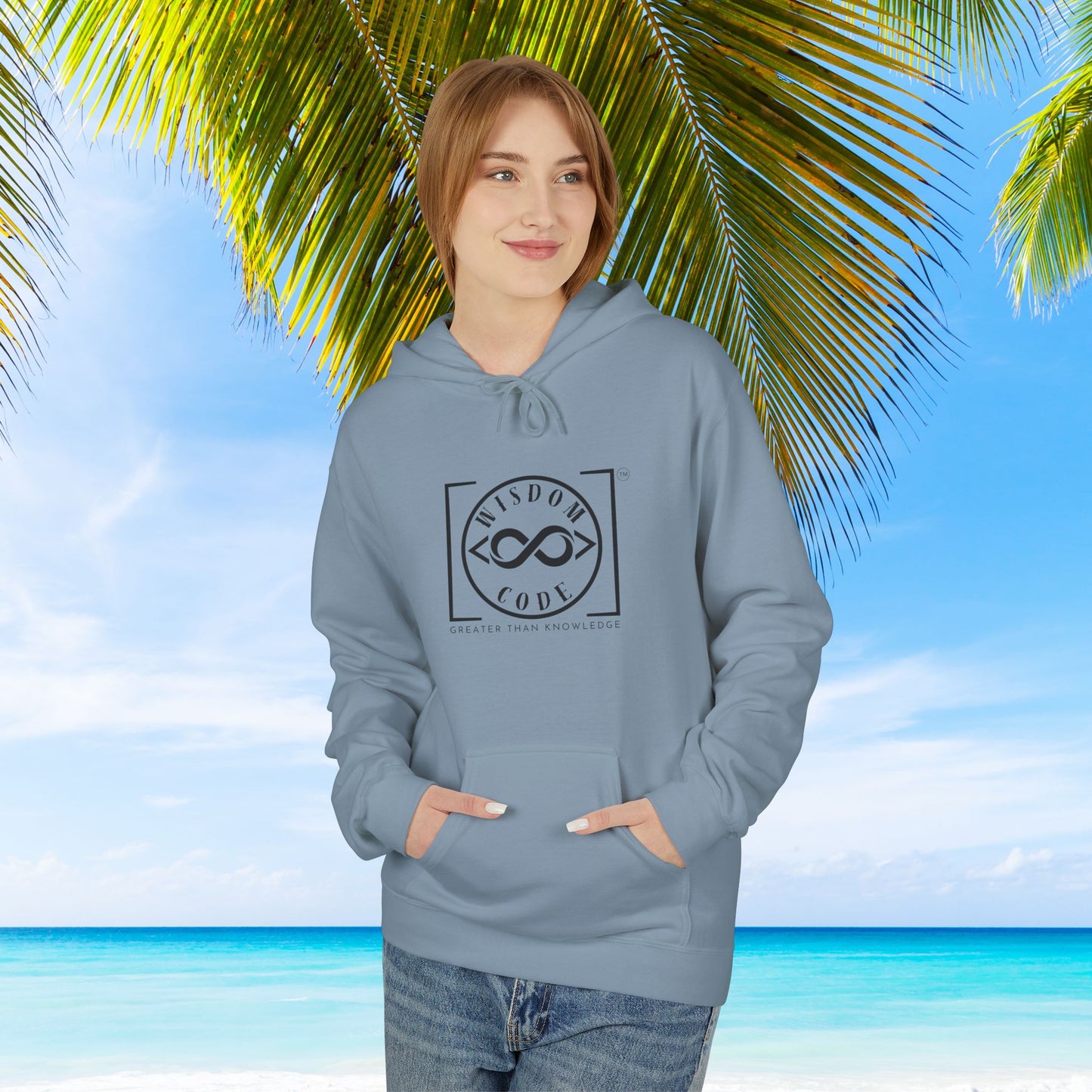 Wisdom Code Fleece Hoodie, Cozy Unisex Sweatshirt, Inspirational Apparel, Perfect Gift for Friends, Everyday Wear, Motivational Hoodie