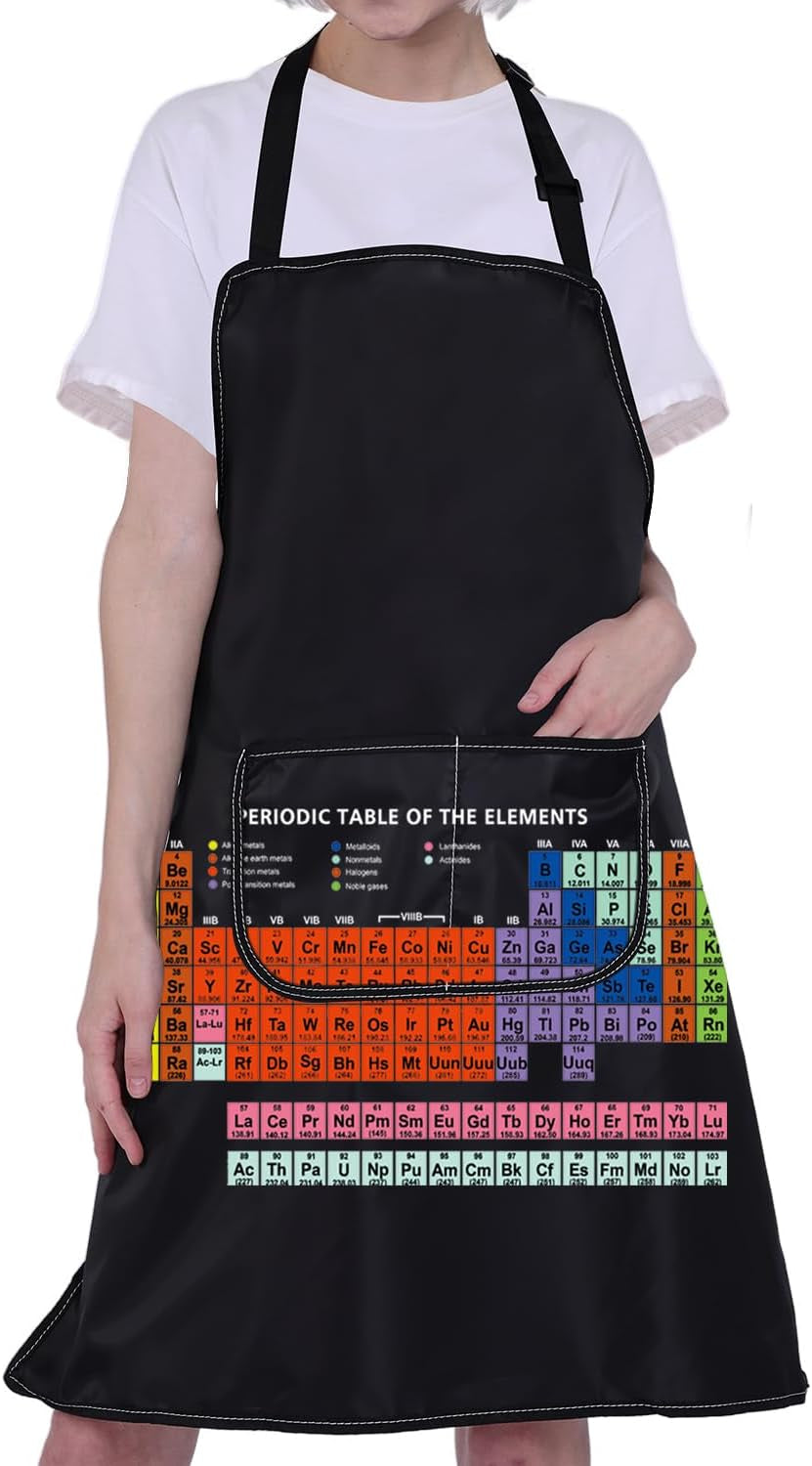 Professional Chemistry Laboratory Apron with Pockets - Ideal Gift for Teachers and Students