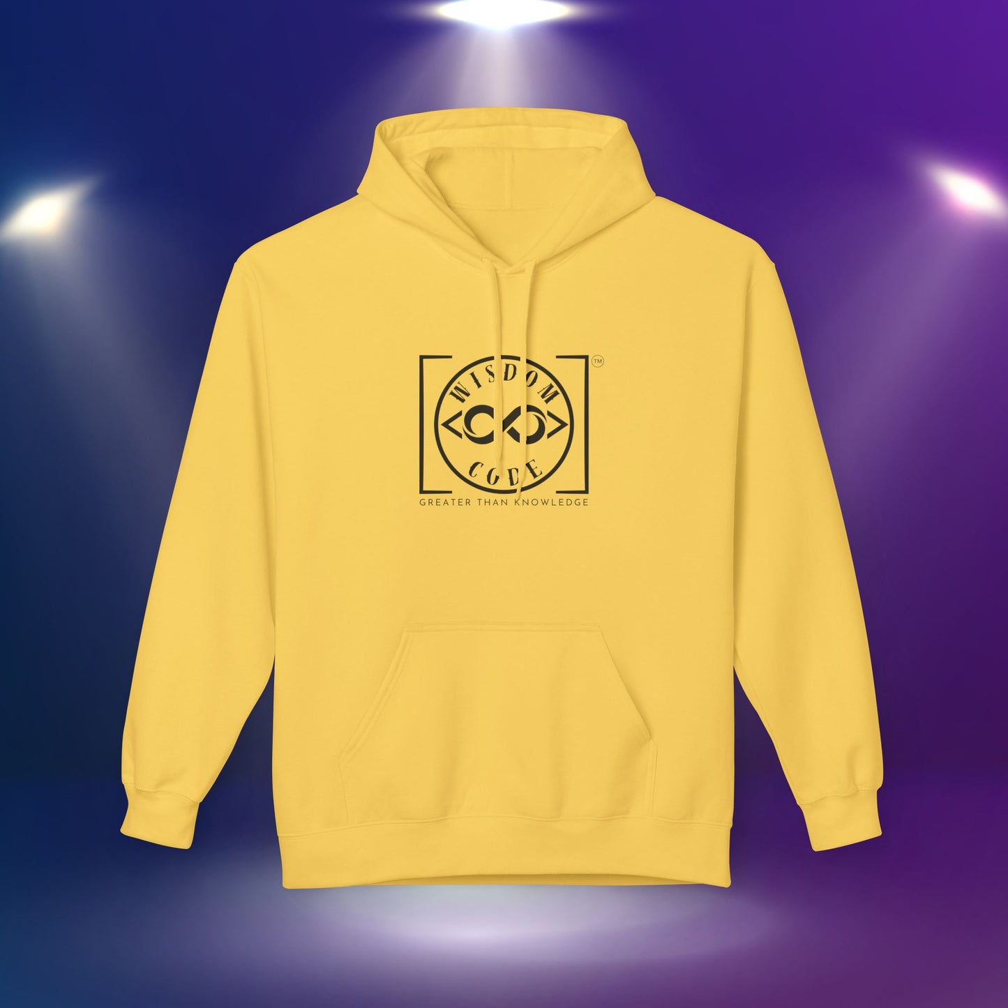 Wisdom Code Fleece Hoodie, Cozy Unisex Sweatshirt, Inspirational Apparel, Perfect Gift for Friends, Everyday Wear, Motivational Hoodie