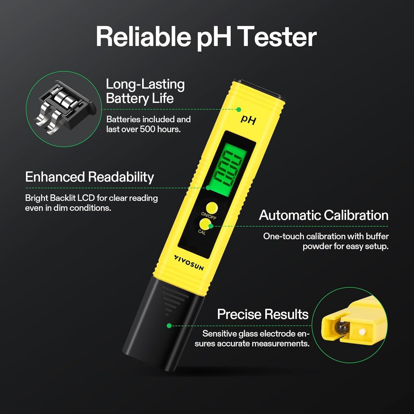 Digital pH and TDS Meter Kits - High Accuracy 0.01 pH Pen Meter with ± 2% Precision; 3-in-1 TDS, EC, and Temperature Meter for Hydroponics, Pools, and Aquariums - UL Certified