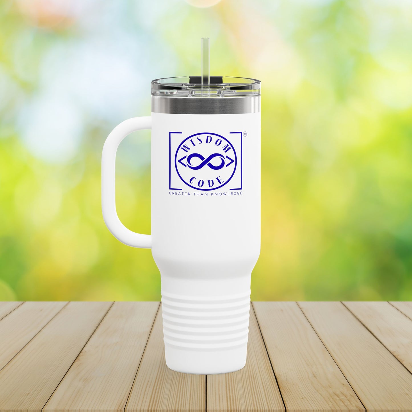 40oz Insulated Travel Mug - Trending Brand for Coffee Lovers, On-the-Go, Gifts for Him/Her, Camping, Office Use - WISDOM CODE