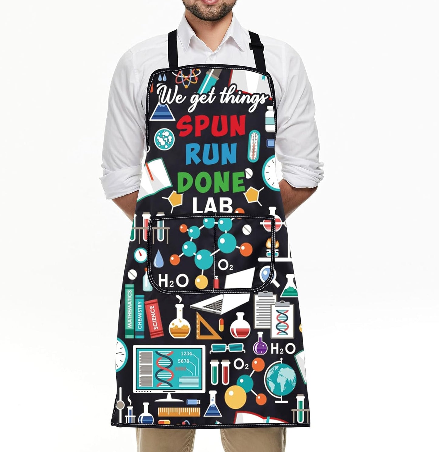 Professional Chemistry Lab Aprons - Ideal Gifts for Laboratory Technicians, Chemistry, Science Teachers and Medical Professionals