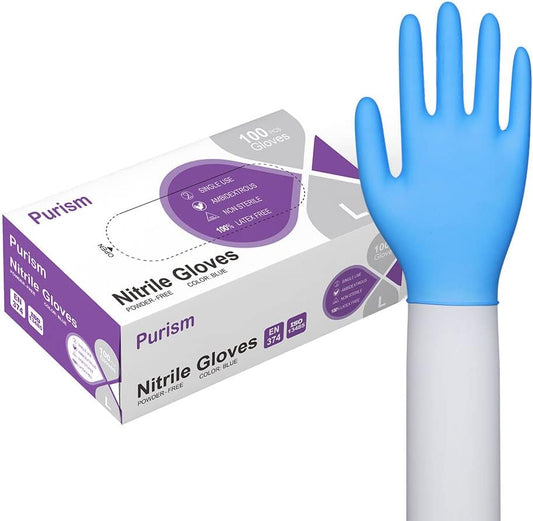 Premium Disposable Nitrile Gloves - 1000 Pack, Latex-Free, Powder-Free, Available in All Sizes!