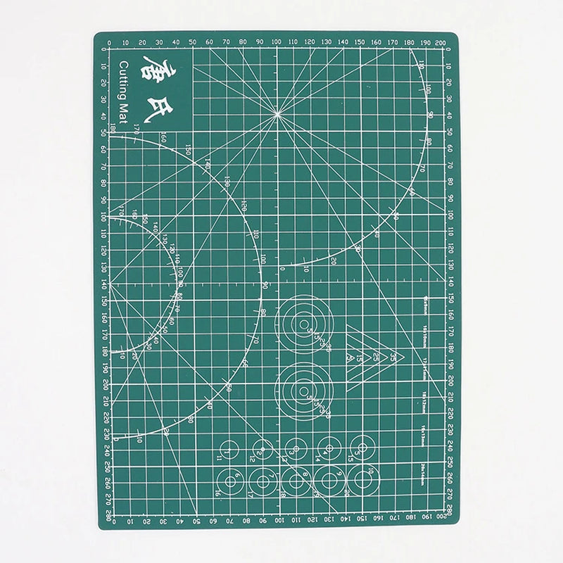 A4 Self-Healing Cutting Mat - Premium PVC Craft Board for Accurate Cutting of Fabric, Leather, and Paper