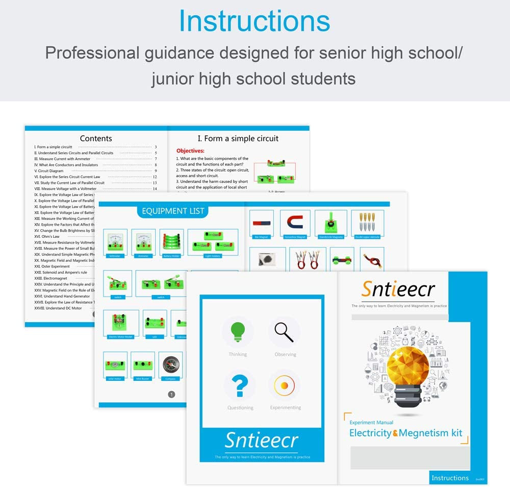 Magnetism Science Kit for Ages 8-16: STEM Circuit Board Experiment for Educational Discovery